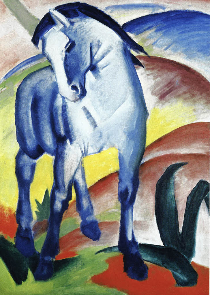 Blaue Pferd